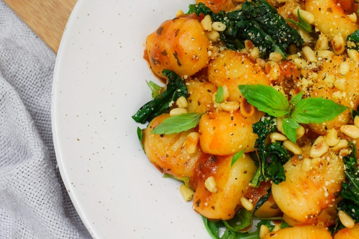 Homemade Gnocchi With Tomato Basil Sauce