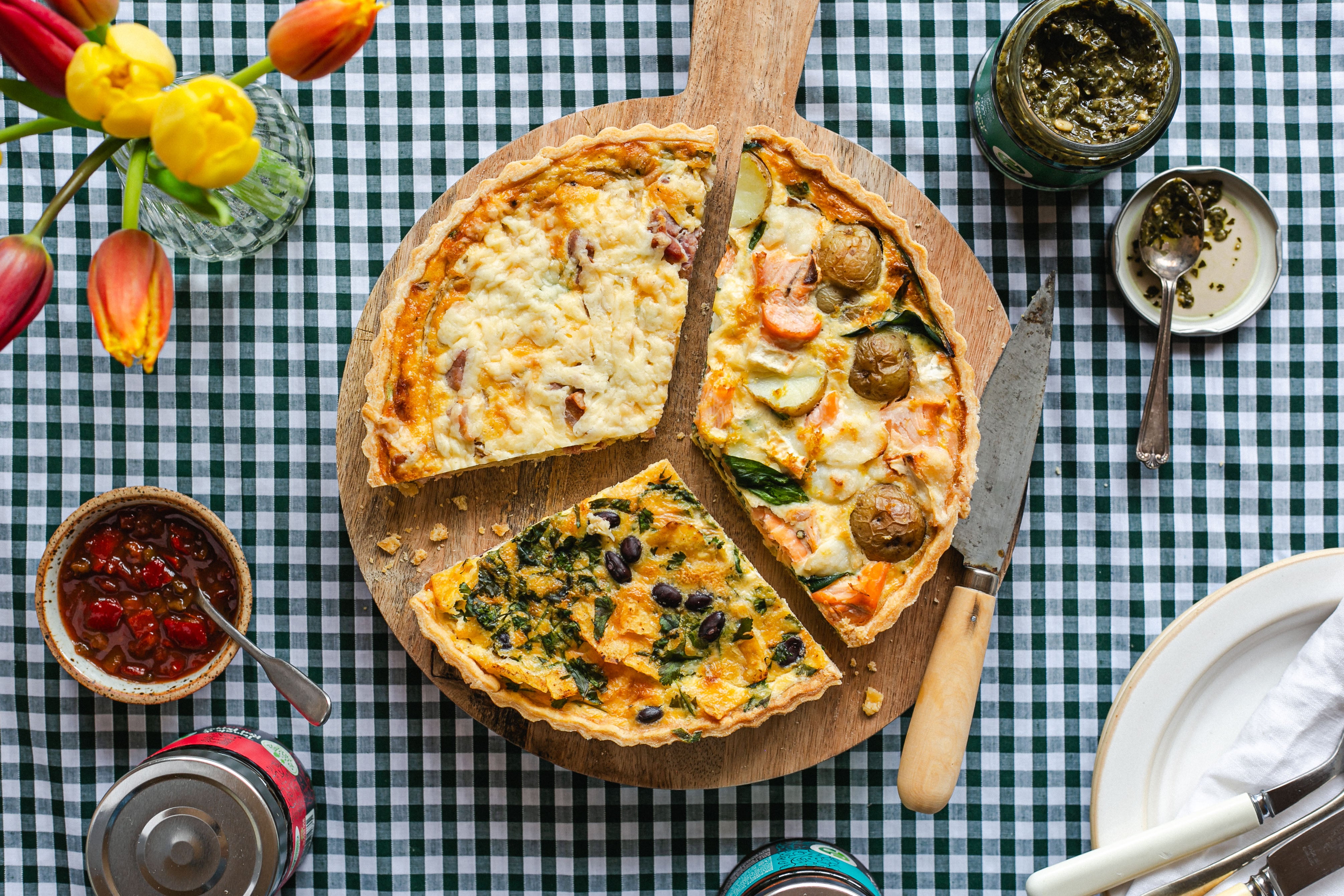 Spring Quiche 3 Ways