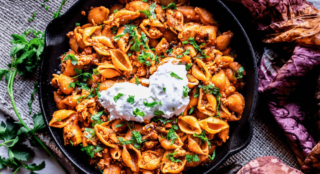 One Pot Beef Mexican Pasta